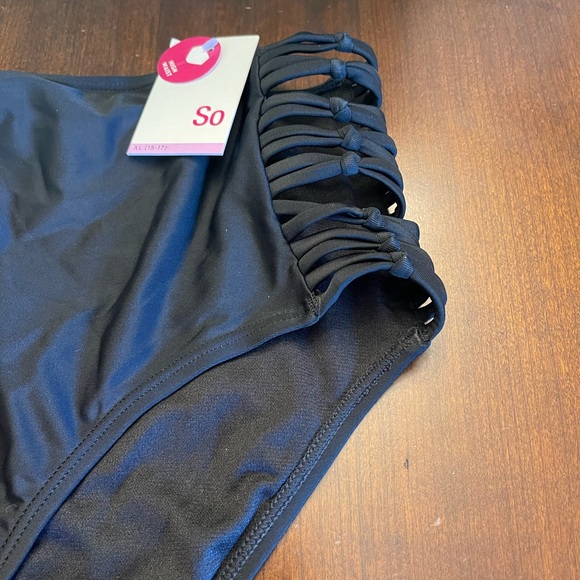 NWT SO Junior Swimwear Knotted Side High Waist - Picture 3 of 8